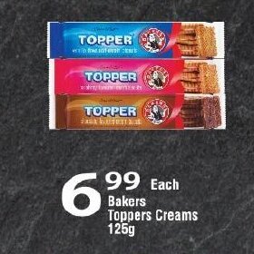 Oxford Freshmarket Bakers Toppers Creams 125g offer