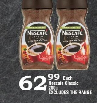 Oxford Freshmarket Nescafe Classic 200g offer