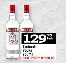 Oxford Freshmarket Smirnoff Vodka 750ml offer