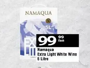 Oxford Freshmarket Namaqua Extra Light White Wine 5 Litre offer