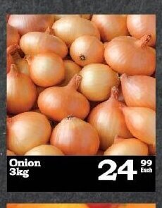 Oxford Freshmarket Onion 3kg offer