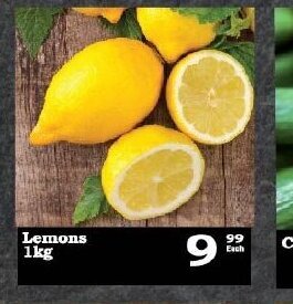 Oxford Freshmarket Lemons 1kg offer