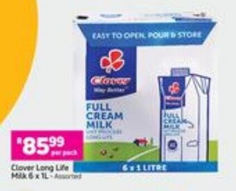 Game Clover Long Life Milk 6x1L offer