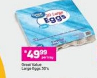Game Great Value Large Eggs 30's offer