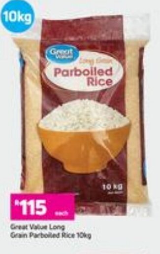 Game Great Value Long Grain Parboiled Rice 10kg offer