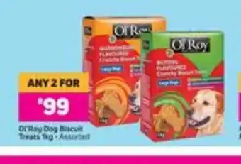 Game Ol'Roy Dog Biscuit Treats 1kg offer