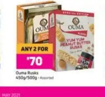 Game Ouma Rusks 450g/500g offer