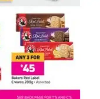 Game Bakers Red label Creams 200g offer