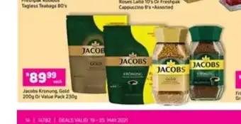 Game Jacobs Kronung Gold 200g Or Value Pack 250g offer