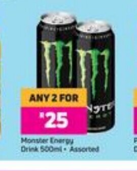 Game Monster Energy Drink 500ml Assorted offer