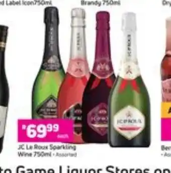 Game JC Le Roux Sparklig Wing 750ml offer
