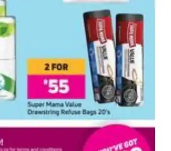 Game Super Mama Value Drawstring Refuse Bags 20's offer