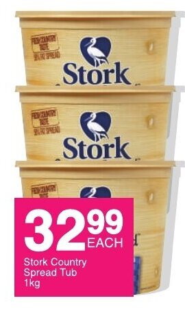 Save Stork Country Spread Tub 1kg offer