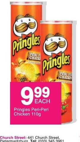 Save Pringles Peri-Peri Chicken 110g offer