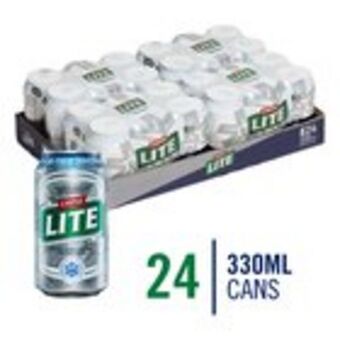 Pick n Pay Liquor Castle lite beer can 330ml x 24 offer