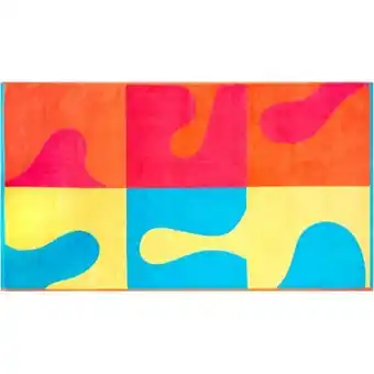 Game Always home colourblock paint jacquard beach towel offer
