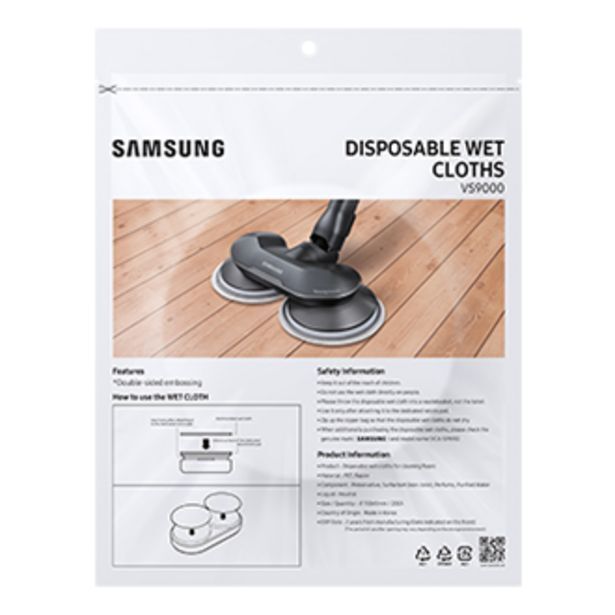 Vcaspa90 disposable wet cleaning pad offer at Samsung