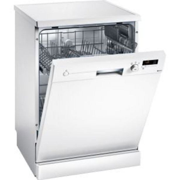 Siemens 60cm white iq100 freestanding dishwasher sn213w01bt offer at