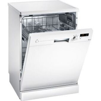 Siemens 60cm white iq100 freestanding dishwasher - sn213w01bt