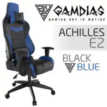 Gamdias achilles e2 gaming chair - black/blue