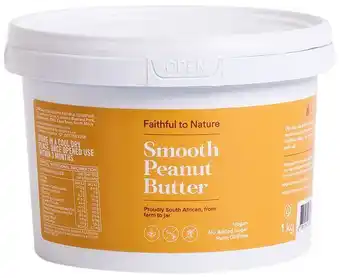 Faithful to nature smooth peanut butter - 1kg...
