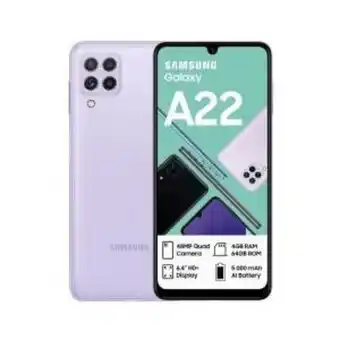 Hirsch's Samsung a22 lte violet - sm-a225flvdafa offer
