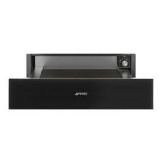 Smeg black linea warmer draw - cpr115n