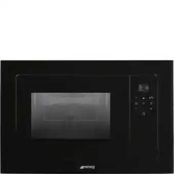 Smeg black glass microwave - fmi120n2
