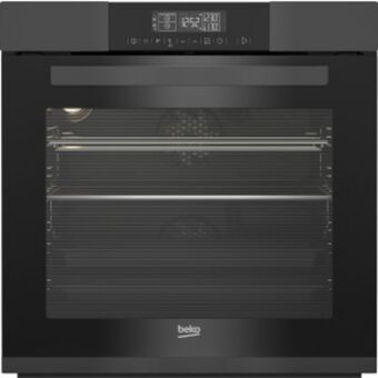 Beko 60cm bi oven split & cook multifunction anthracite oven - bvm32400a