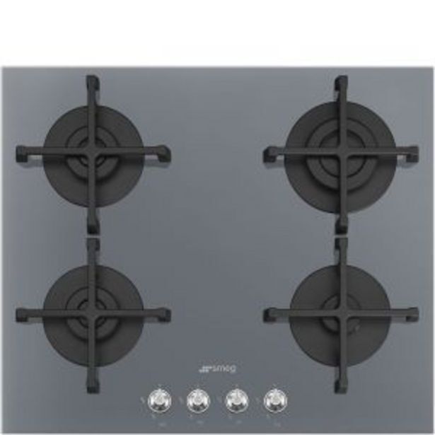 Smeg 60cm 4 burner gas hob pv164ssa offer at Hirsch's