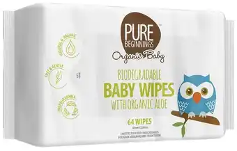 Faithful to Nature Pure beginnings gentle baby wipes with organi... offer