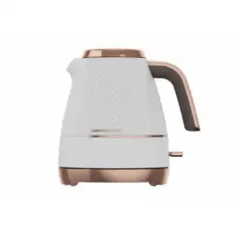 Beko cosmopolis dome kettle 1.7l white rose gold - wkm8307w