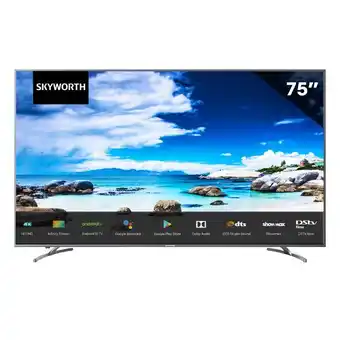 Teljoy Skyworth 75" smart ultra hd android led tv offer