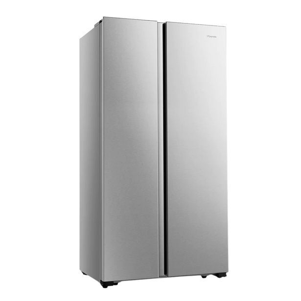 Hisense 516l brushed stainless steel side by side fridge/freezer offer