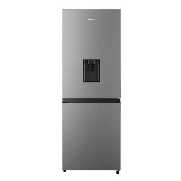 Hisense 222l inox combi fridge/freezer with water dispenser offer at Teljoy