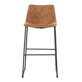 Scoop cowboy brown bar stool - hy-7163-3