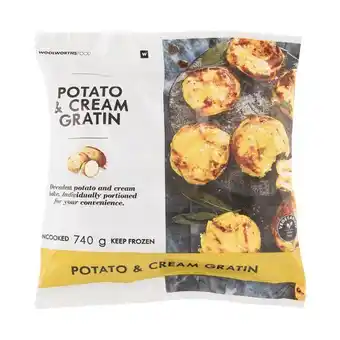 Woolworths Frozen potato & cream gratin 740 g offer