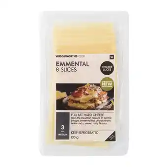 Woolworths Emmental cheese slices 100 g offer