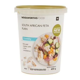 Woolworths Plain south african feta cheese 400 g offer