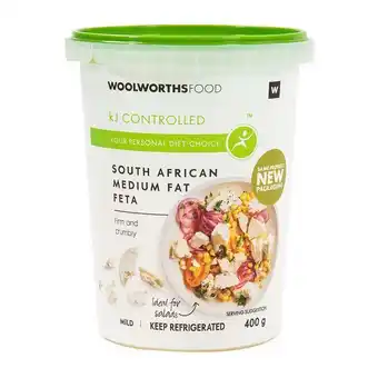 Woolworths South african medium fat feta cheese 400 g offer