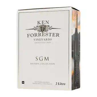 Woolworths Ken forrester shiraz grenache mourvédre 2 l offer