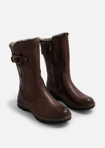 Woolworths Soft & flexy faux fur mid calf boots offer