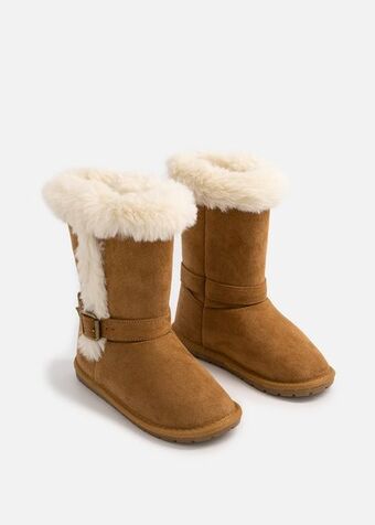 Woolworths Sherpa lined boots (size 12-6) older girl offer