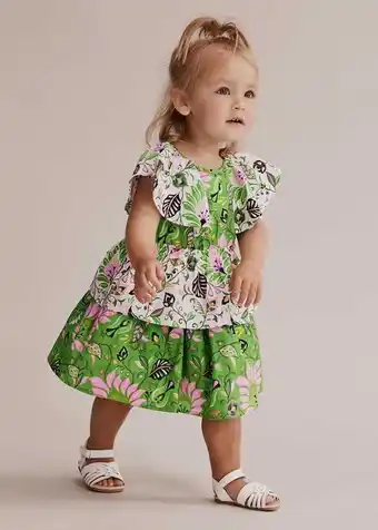 Floral splice dress