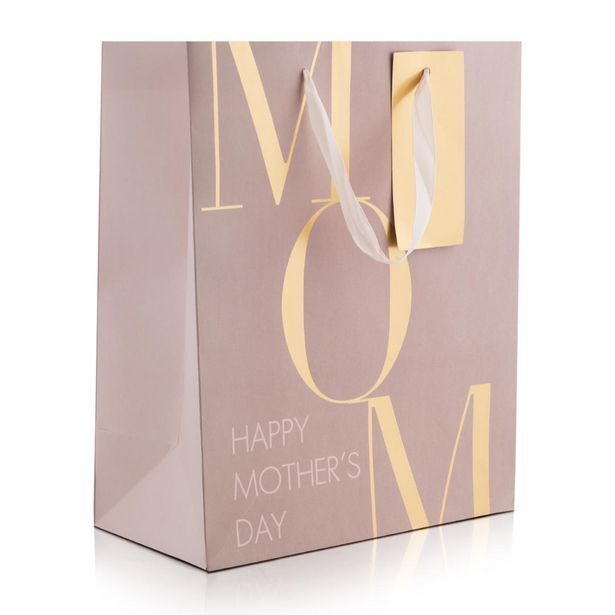 Printed mothers day gift bag offer at Woolworths
