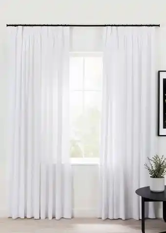 Woolworths Extra length taped barkweave curtain 250x230cm offer