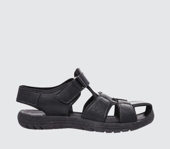 Closed toe velcro sandal