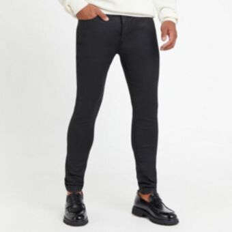 Markham Rj black coated super skinny denim offer