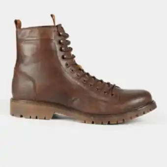 Rj brown x biker boot leather