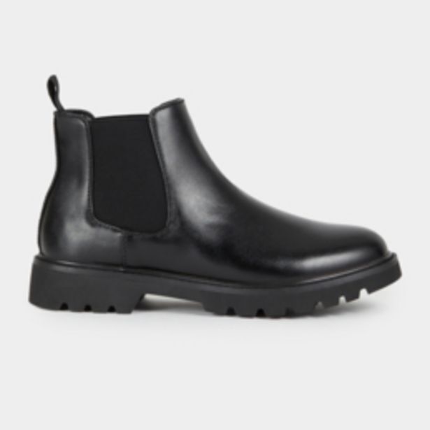 Mkm black chunky chelsea boot offer at Markham